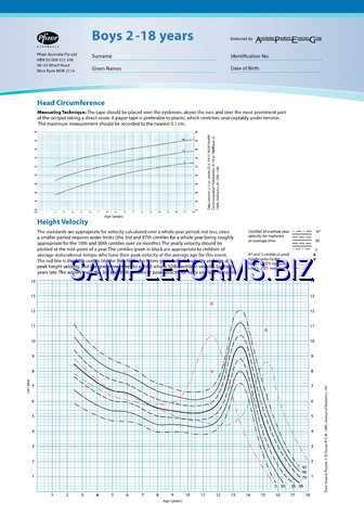 Boys 2-18 Years Growth Chart pdf free